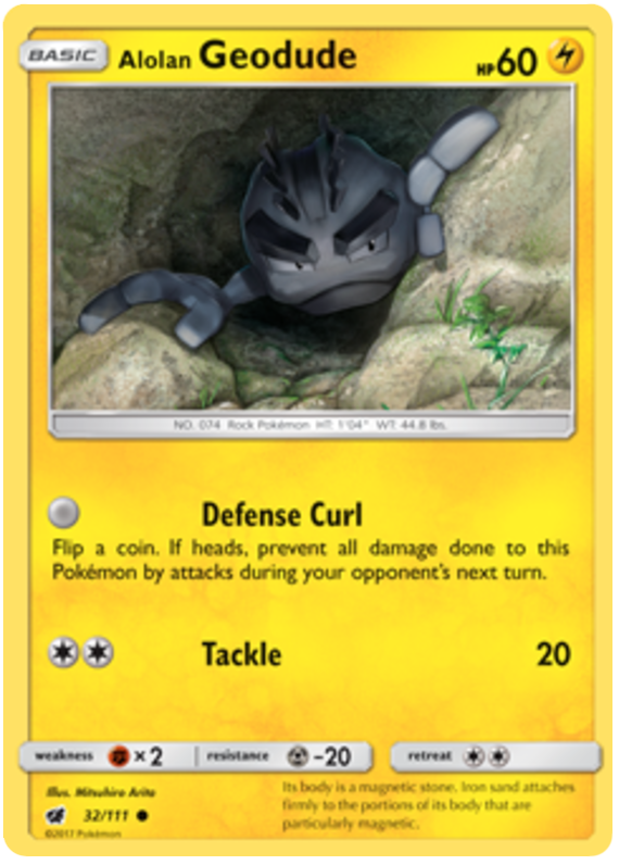 Sun and Moon Crimson Invasion 032 Alolan Geodude
