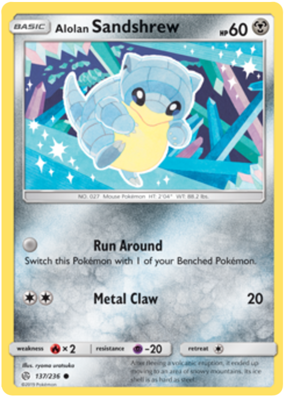 Sun and Moon Cosmic Eclipse 137 Alolan Sandshrew
