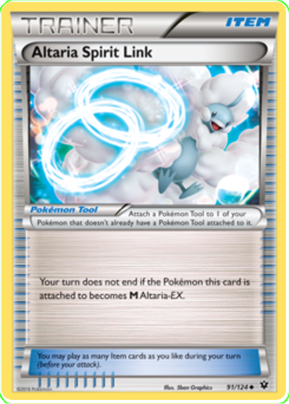 XY Fates Collide 091 Altaria Spirit Link