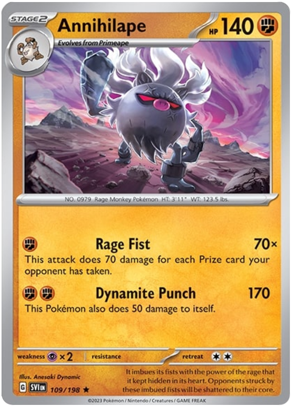 Scarlet and Violet Scarlet & Violet Holo 109 Annihilape