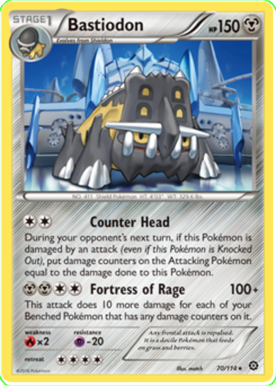 XY Steam Siege 070 Bastiodon