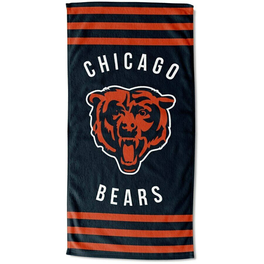 Chicago Bears Stripes Beach Towel 30"x60"
