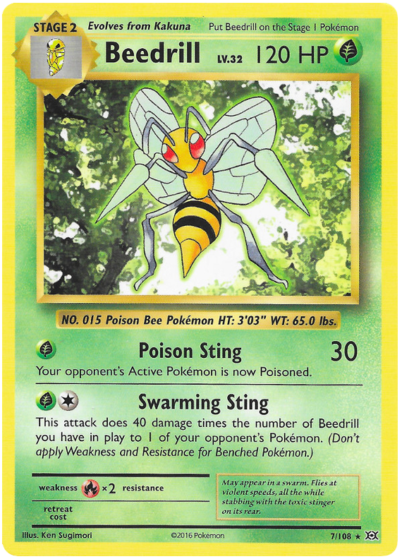 XY Evolutions 007 Beedrill