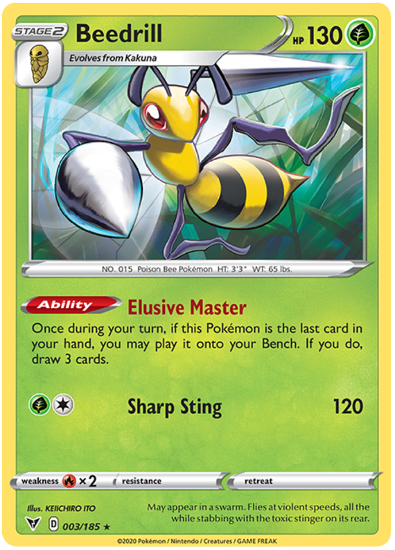 Sword and Shield Vivid Voltage 003 Beedrill