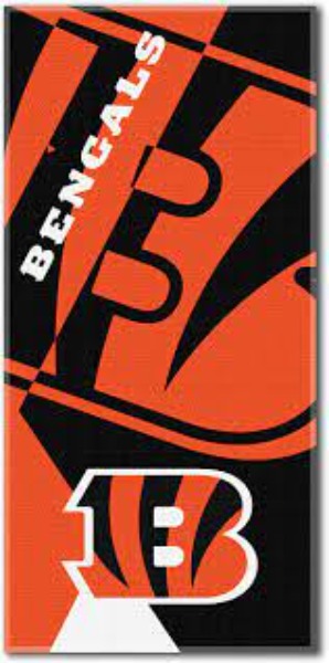 Cincinnati Bengals Puzzle Oversized Absorbent Beach Towel 34" x 72"