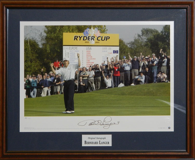 Bernhard Langer Signed Autographed 16x20 - Framed