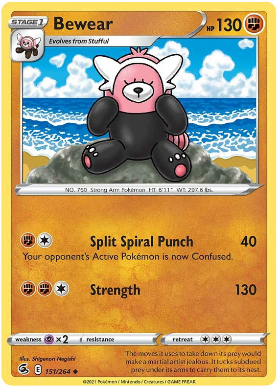 Sword and Shield Fusion Strike 151 Bewear