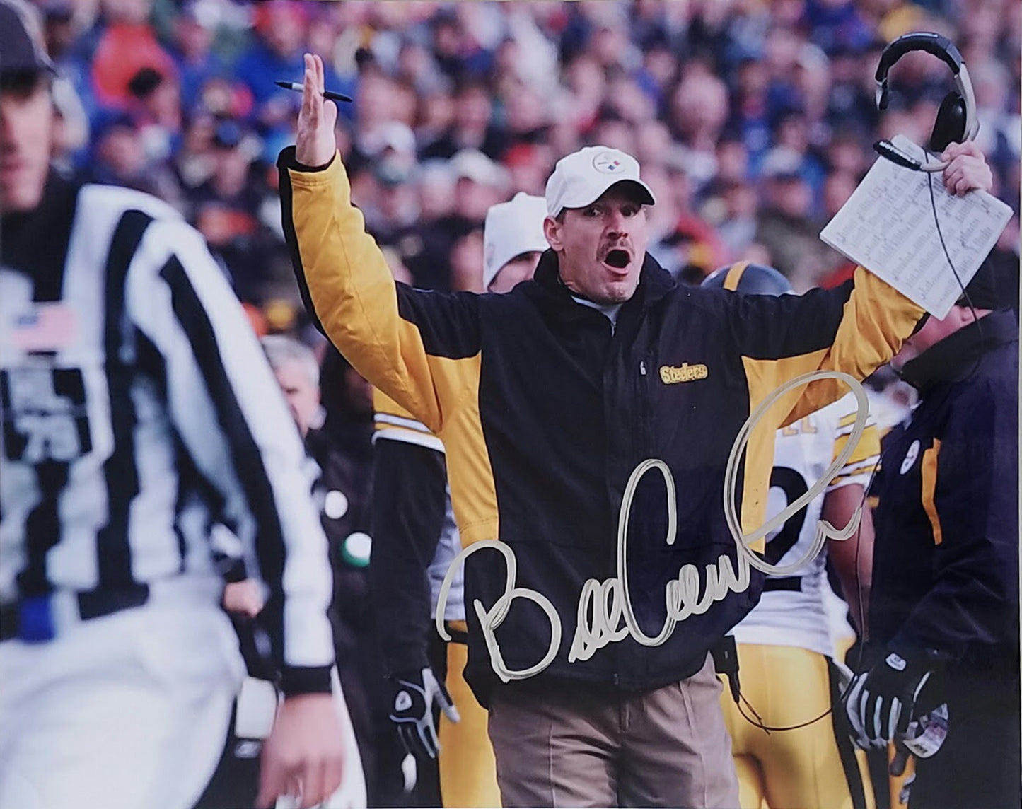 Bill Cowher Signed Autographed 8x10
