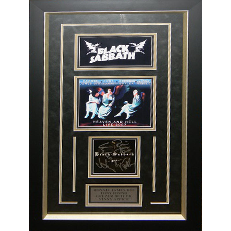Black Sabbath Autographed 8x10 Framed