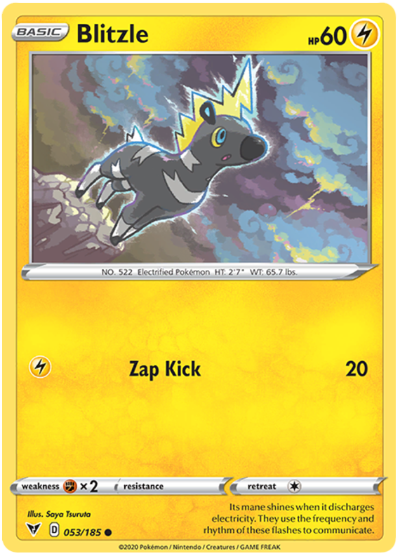 Sword and Shield Vivid Voltage 053 Blitzle