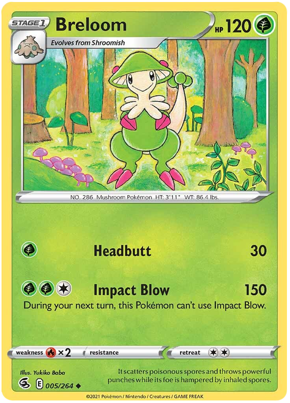 Sword and Shield Fusion Strike 005 Breloom