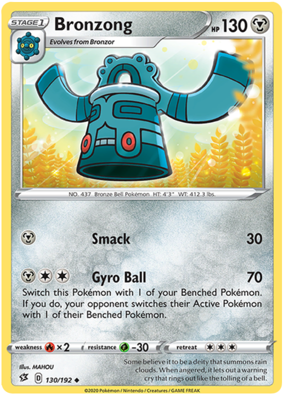 Sword and Shield Rebel Clash 130 Bronzong