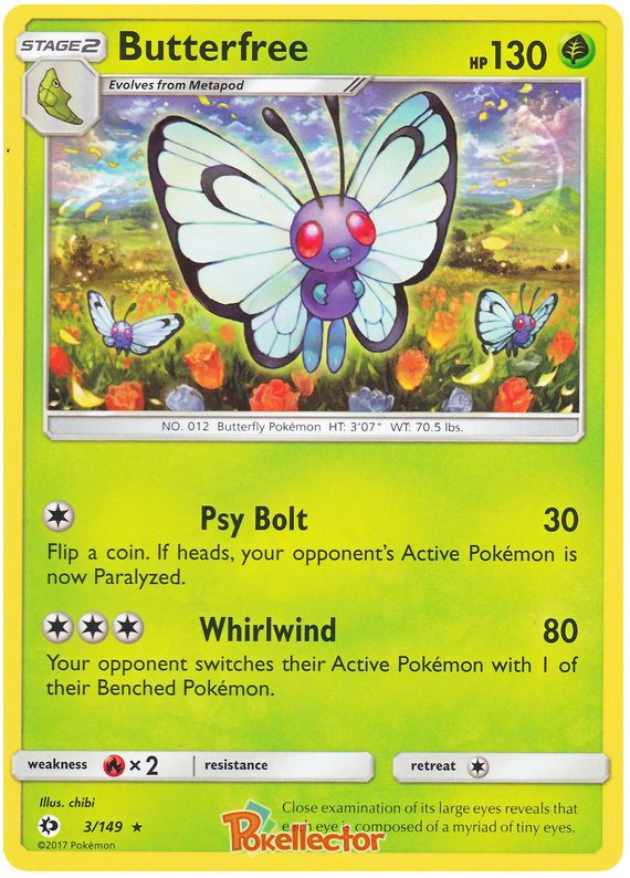 Sun and Moon Sun & Moon 003 Butterfree
