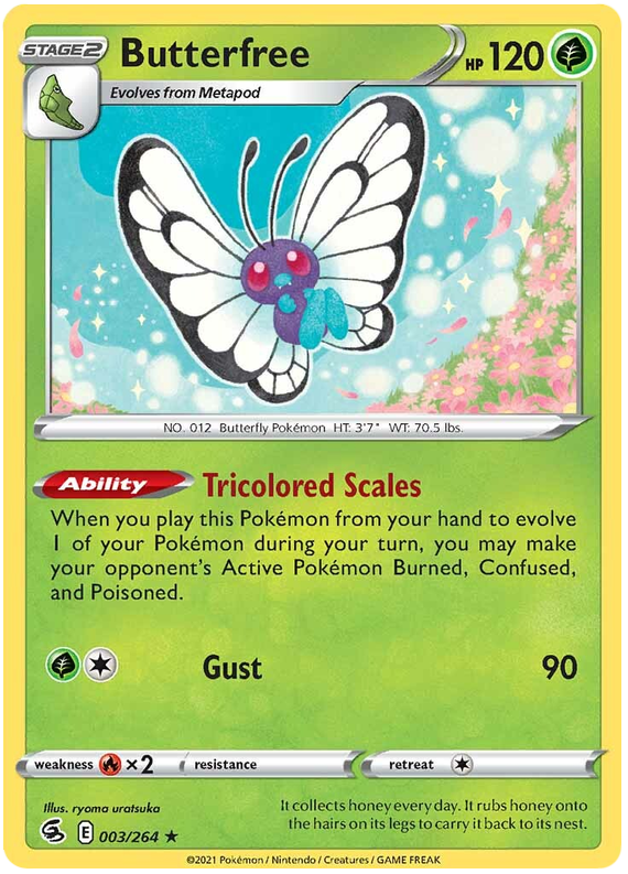 Sword and Shield Fusion Strike 003 Butterfree