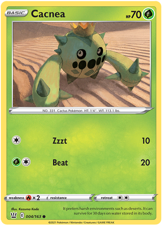 Sword and Shield Battle Styles 004 Cacnea