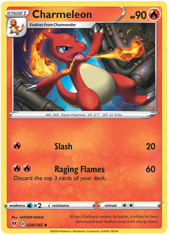 Sword and Shield Vivid Voltage 024 Charmeleon