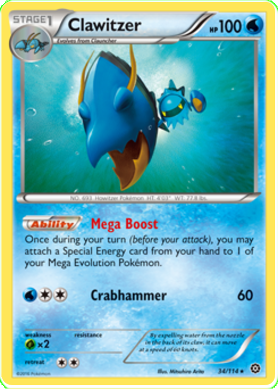XY Steam Siege 034 Clawitzer