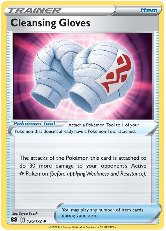 Sword and Shield Brilliant Stars 136 Cleansing Gloves