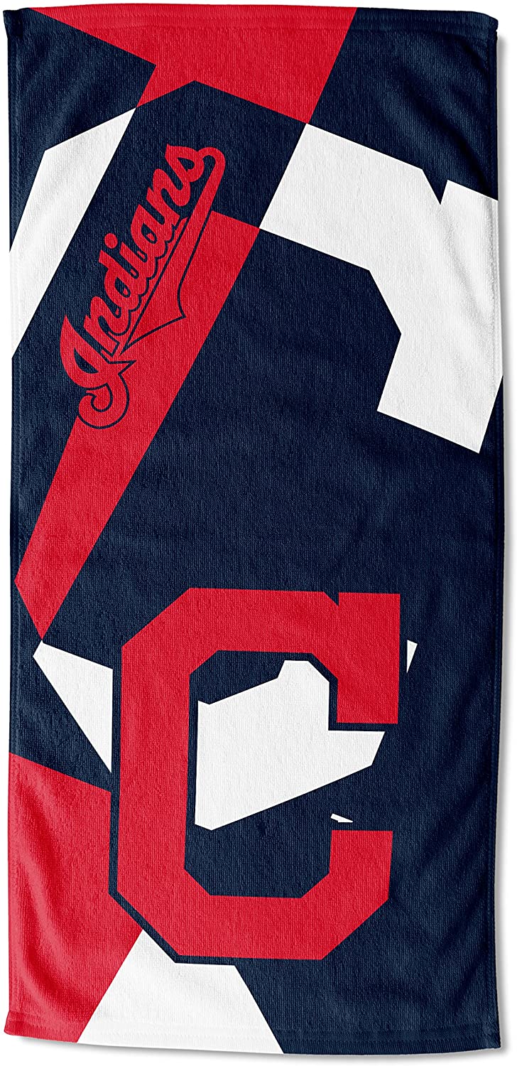Cleveland Indians Puzzle Oversized Absorbent Beach Towel 34" x 72"