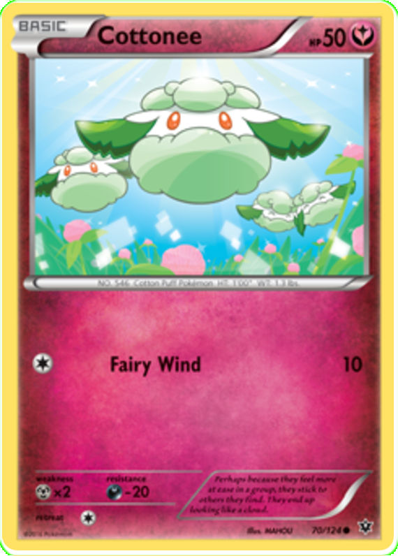 XY Fates Collide 070 Cottonee