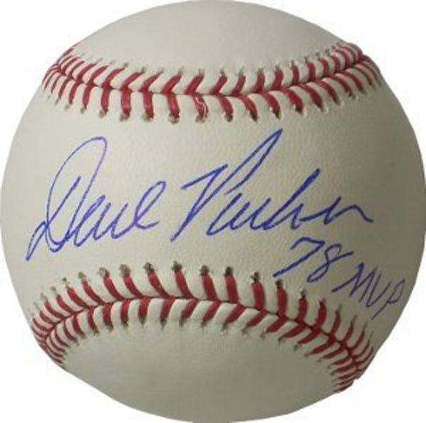Dave Parker Signed Autographed Baseball Inscribed '78 MVP