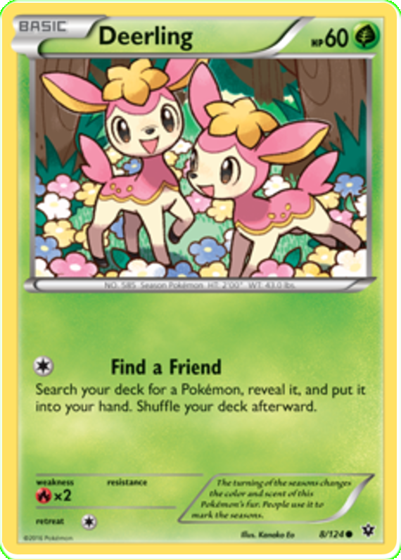 XY Fates Collide 008 Deerling