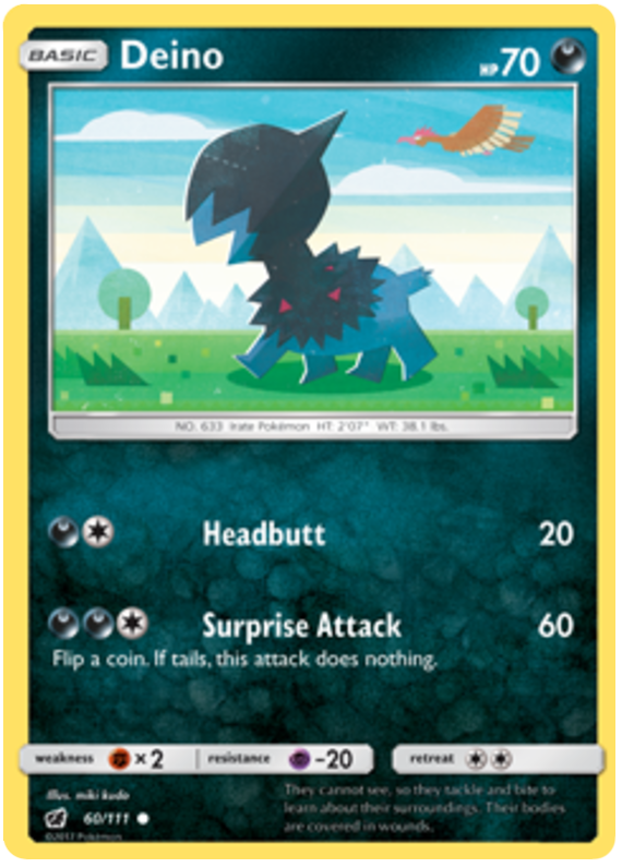 Sun and Moon Crimson Invasion 060 Deino