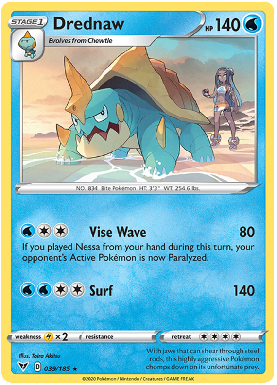 Sword and Shield Vivid Voltage 039 Drednaw