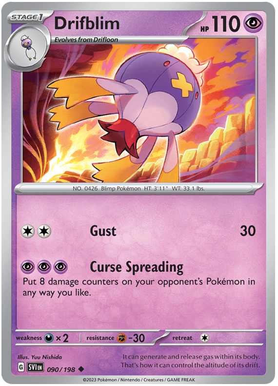 Scarlet and Violet Scarlet & Violet 090 Drifblim