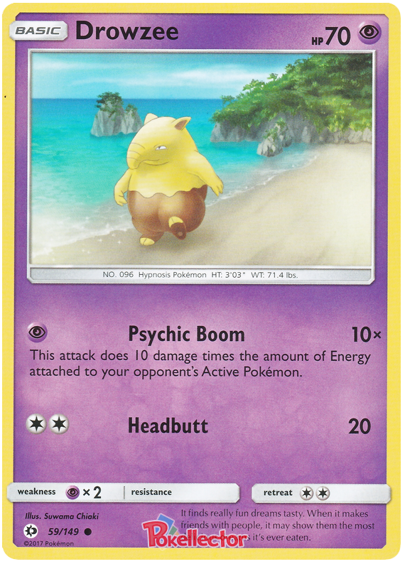 Sun and Moon Sun & Moon 059 Drowzee