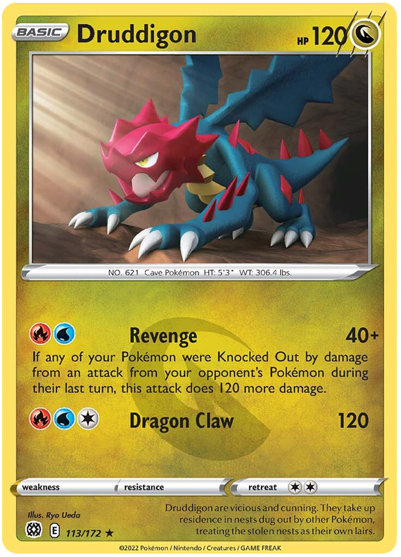 Sword and Shield Brilliant Stars 113 Druddigon
