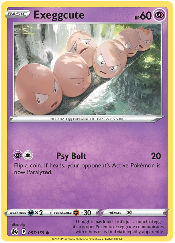 Sword and Shield Crown Zenith #57 Exeggcute