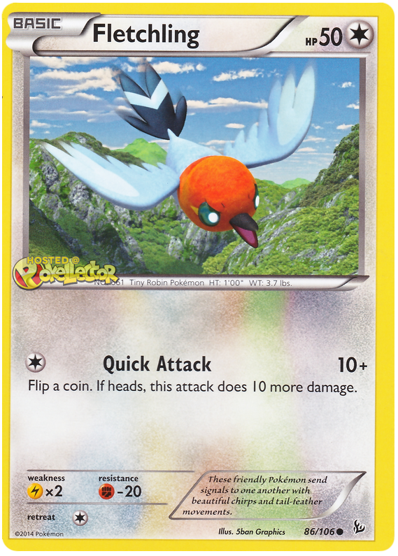 XY XY Flashfire 086 Fletchling