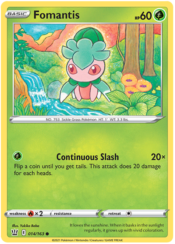 Sword and Shield Battle Styles 014 Fomantis