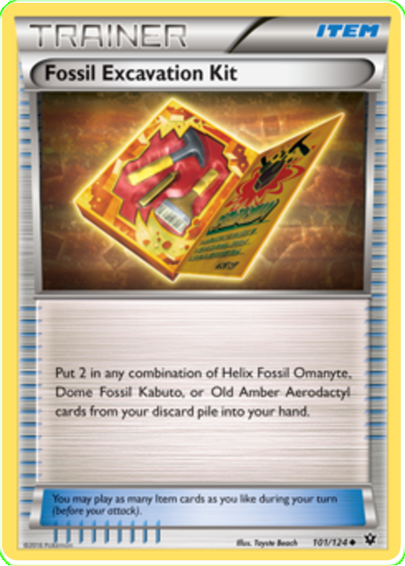 XY Fates Collide 101 Fossil Excavation Kit