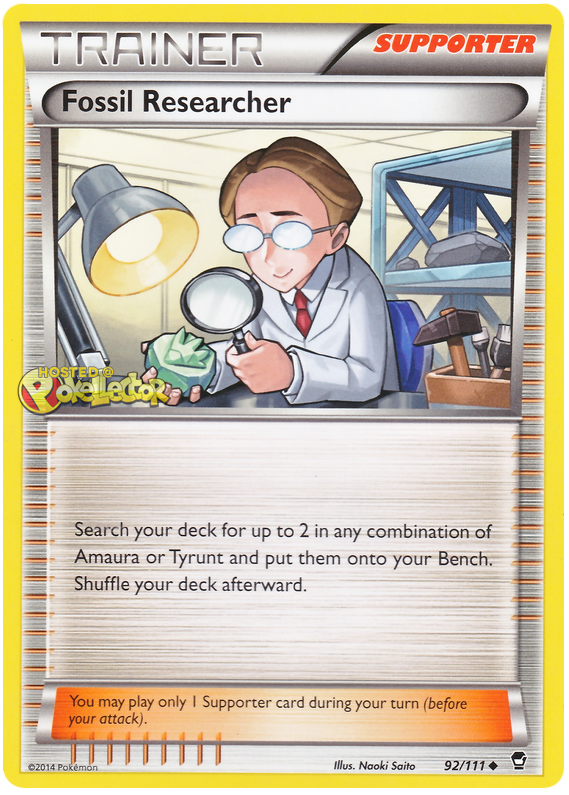 XY Furious Fists 092 Fossil Researcher