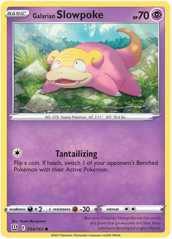 Sword and Shield Battle Styles 054 Galarian Slowpoke