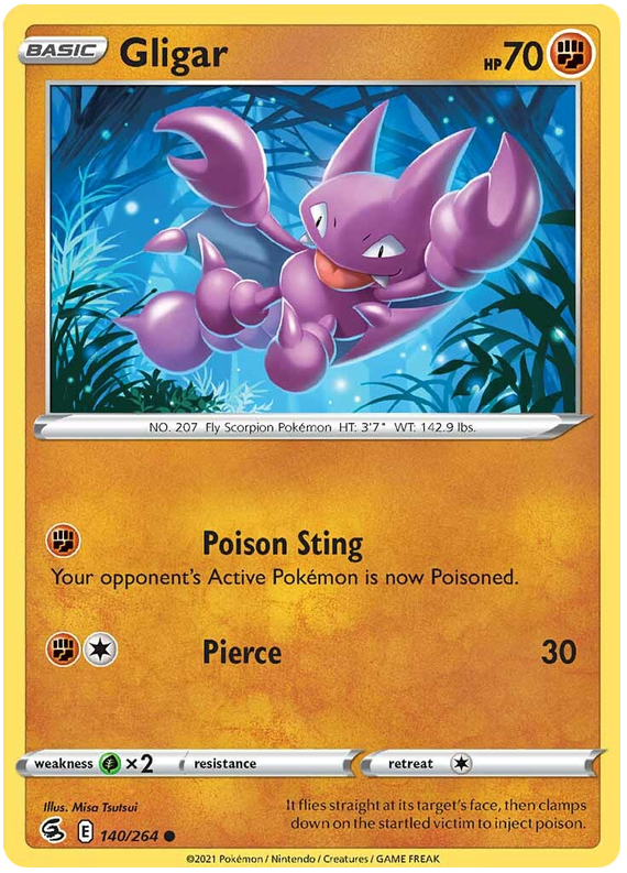 Sword and Shield Fusion Strike 140 Gligar