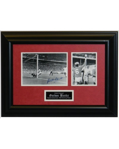 Gordon Banks Signed Autographed 8x10 Framed