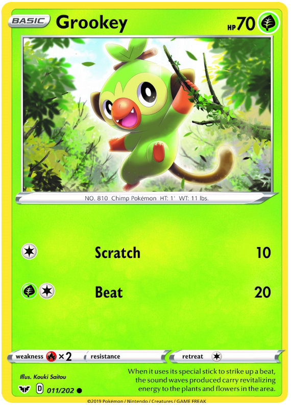 Sword and Shield Sword & Shield 011 Grookey