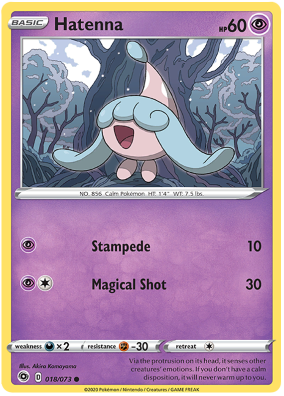 Sword and Shield Champion's Path 18 Hatenna