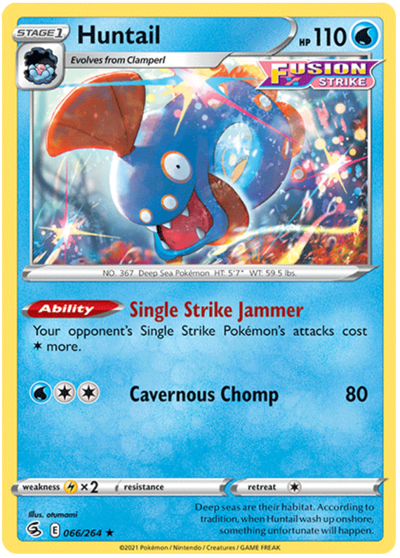 Sword and Shield Fusion Strike 066 Huntail