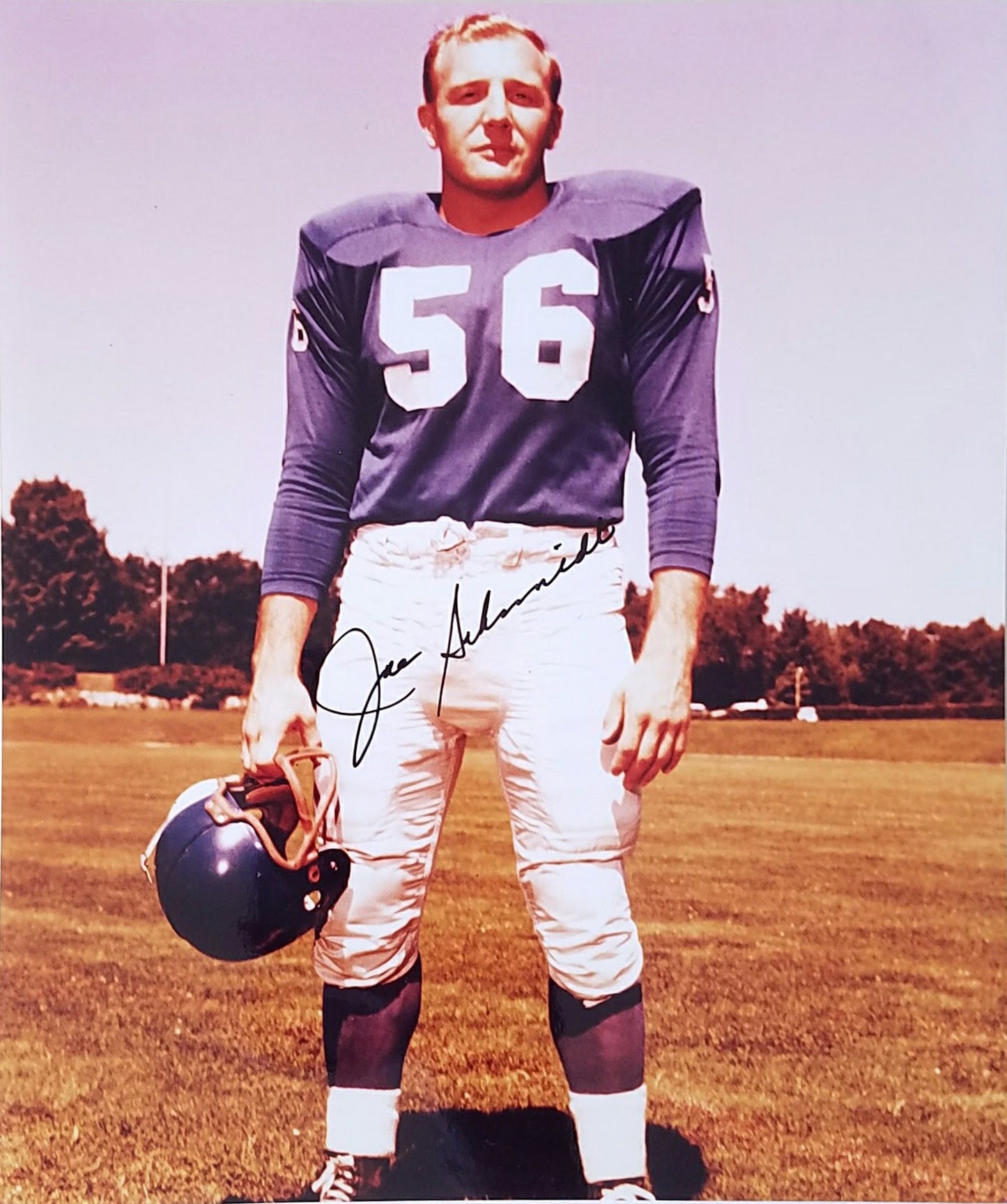 Joe Schmidt Signed Autographed 8x10