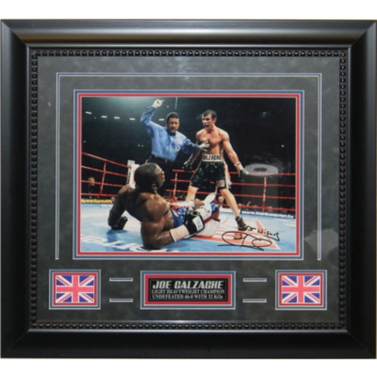 Joe Calzaghe Autographed 11x14 Framed