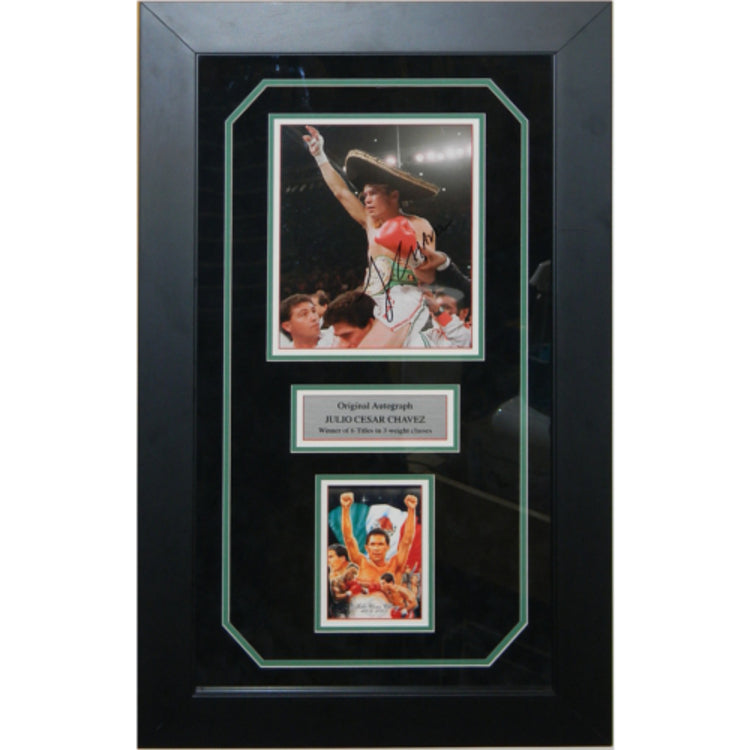 Julio Cesar Chavez Autographed 8x10 Framed