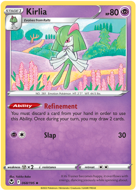 Sword and Shield Silver Tempest 068 Kirlia