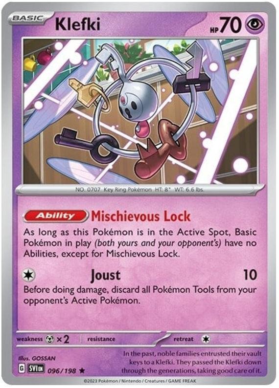 Scarlet and Violet Scarlet & Violet Holo 096 Klefki