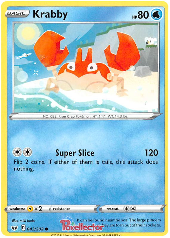 Sword and Shield Sword & Shield 043 Krabby