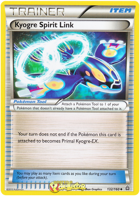 XY Primal Clash 132 Kyogre Spirit Link