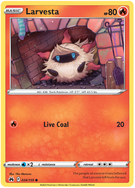 Sword and Shield Crown Zenith #24 Larvesta